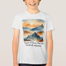 Triblenda Camiseta Masc Juvenil Básica Amanhecer da Terra-1