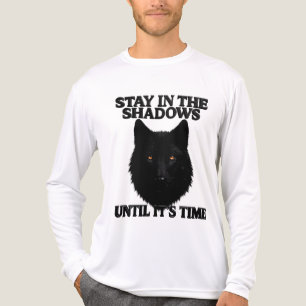 Triblenda Camiseta masculina de diseño de lobo con la natura