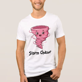 Triblenda Camiseta masculina de Storm Chaser de la chica Two