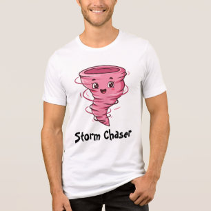 Triblenda Camiseta masculina de Storm Chaser de la chica Two