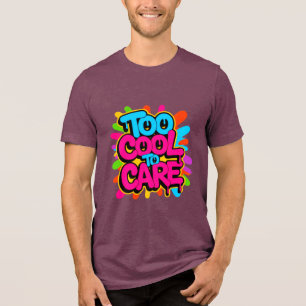 Triblenda Camiseta masculina de tipografía en negrita Too Co