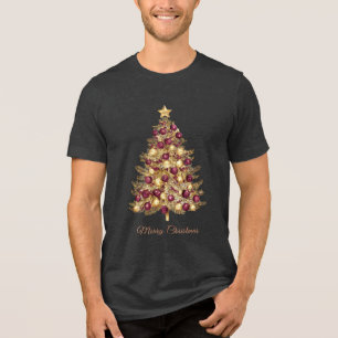 Triblenda Camiseta masculina de vacaciones navideñas de Borg