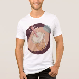 Triblenda Camiseta masculina gráfica circular abstracta