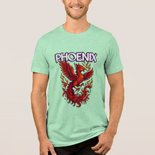 Triblenda Camiseta masculina Tri-blend Bella+Canvas, Blanca,