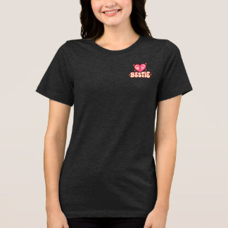 Triblenda Camiseta Mejor Amiga Corazón Rosa | Regalo para Me