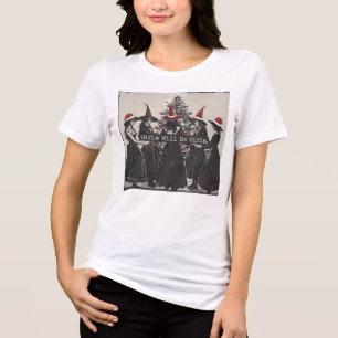 Triblenda Camiseta Meme de Chicas de Navidad Brujas Serán Ch