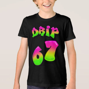 Triblenda Camiseta Meme Neon Graffiti Slime DRIP 67 Six Seve