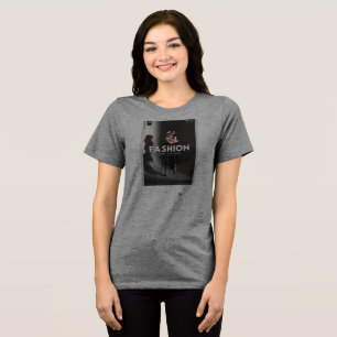 Triblenda Camiseta mezclada para mujer casual 