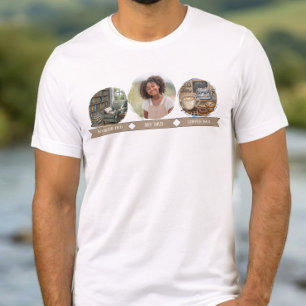 Triblenda Camiseta Mi Papá Foto Papá Bibliófilo Papá Café