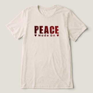 Triblenda Camiseta Minimal Peace – Gráfica de Paz y Amor 