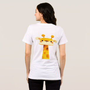 Triblenda Camiseta Minimalista de jirafa