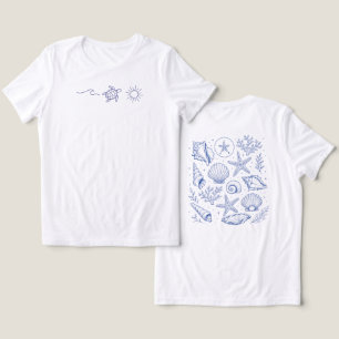 Triblenda Camiseta Minimalista para Amantes del Océano
