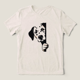 Triblenda Camiseta minimalista para mujer con dálmata juguet