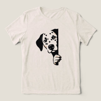 Triblenda Camiseta minimalista para mujer con dálmata juguet