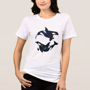 Triblenda Camiseta moderna para mujer – Ajuste moderno y sin