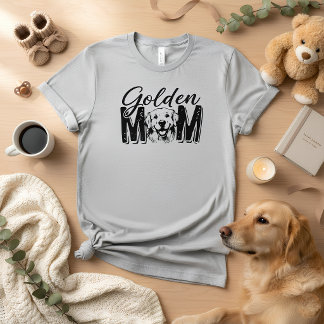 Triblenda Camiseta MOM Dorada | Camiseta divertida de mamá d