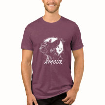 Camiseta Moon Dog Amour - Mascota Romántica Gótica