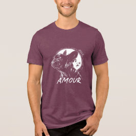 Triblenda Camiseta Moon Dog Amour - Mascota Romántica Gótica