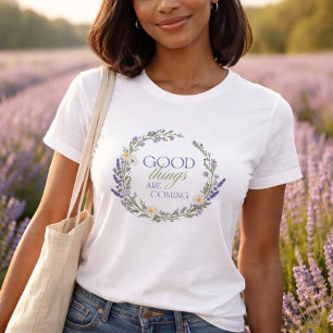 Triblenda Camiseta Motivacional Cosas Buenas Viniendo