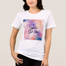 Triblenda Camiseta motivacional floral