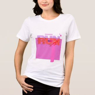 Triblenda Camiseta Motivacional para Niña que Corre Salvaje