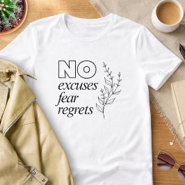Triblenda Camiseta Motivacional Sin Excusas