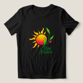 Triblenda Camiseta Motivadora de Sol y Flores