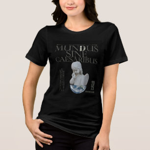 Triblenda Camiseta Mundus Sine Caesaribus   Arte único