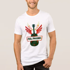 Triblenda Camiseta musical Feel Freedom | Triple Unisex de F