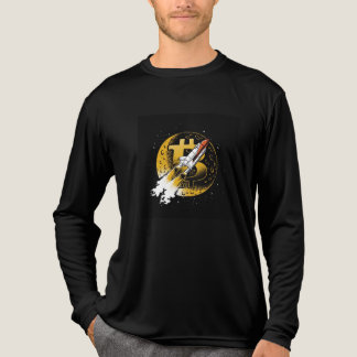 Triblenda Camiseta negra con cohetes