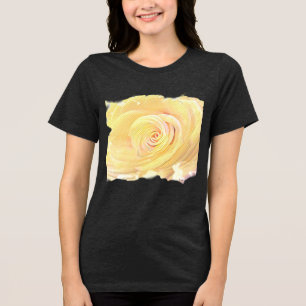 Triblenda Camiseta negra de carbón Rosa Amarilla Dorada