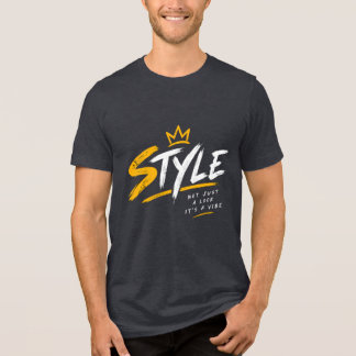 Triblenda Camiseta negra de tipografía con estilo gráfico de