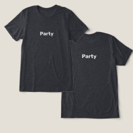Triblenda Camiseta negra Fiesta de los hombres