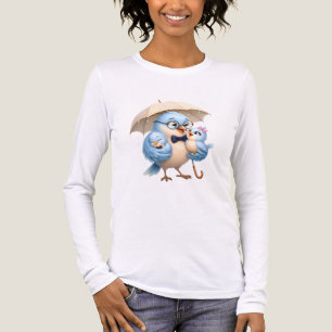 Triblenda Camiseta Orgulloso Padre Familia de Pájaros Lindos