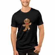 Camiseta oscura de Navidad con crujido de hombre d