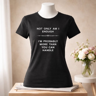 Triblenda Camiseta oscura Más De Lo Que Puedes Manejar