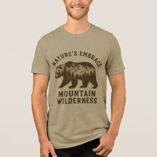 Triblenda Camiseta Oso Doble Exposición Mountain Wilderness