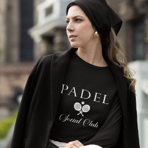 Triblenda Camiseta Padel Mujer – Padel Social Club Negro