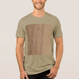 Triblenda Camiseta para adultos de los granos de madera