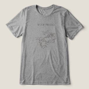 Triblenda Camiseta para amantes de perros Woof-presso