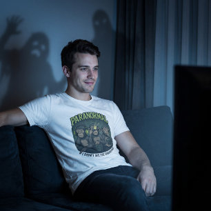 Triblenda Camiseta para cazar fantasmas del mono paranormal