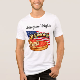 Triblenda Camiseta para hombre de Illinois Bella+Canvas