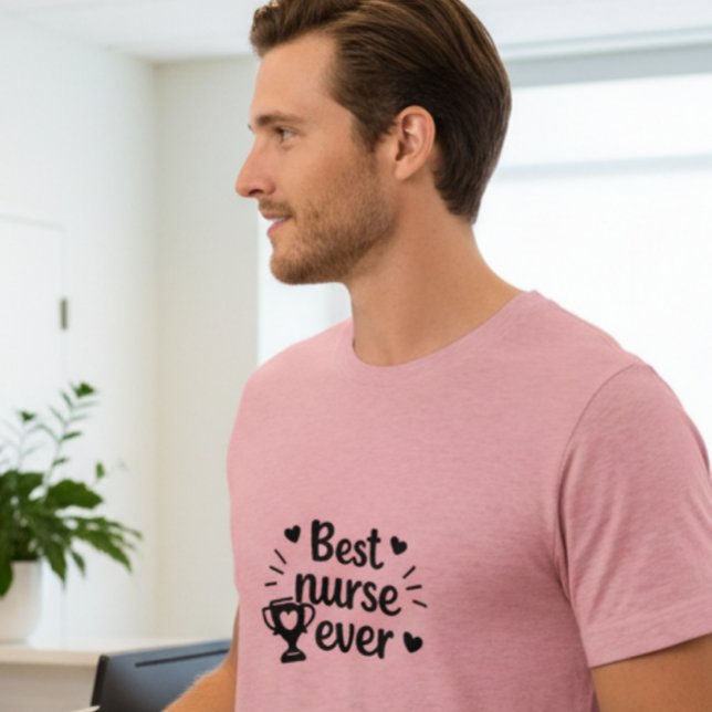 Triblenda Camiseta para hombre Mejor Enfermera del Mundo (Subido por el creador)