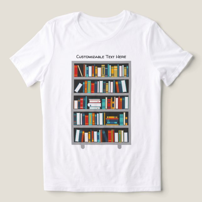 Triblenda Camiseta para lectores - Gusano de libros (Diseño delantero )