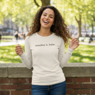 Triblenda Camiseta para mujer Manifest It Babe