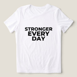 Triblenda Camiseta para Mujer Más Fuerte Cada Día – Inspirad