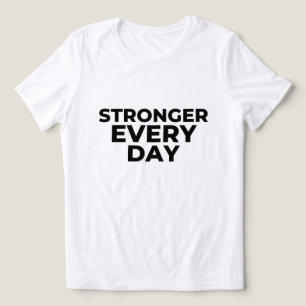 Triblenda Camiseta para Mujer Más Fuerte Cada Día – Inspirad