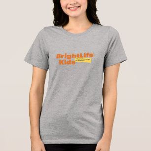 Triblenda Camiseta para mujeres BLK: gris con logo