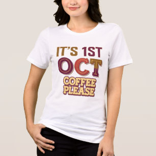 Triblenda Camiseta para mujeres de Día Internacional del Caf