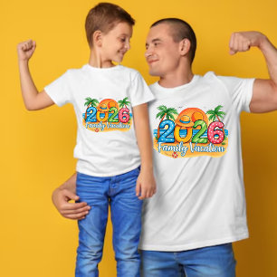 Triblenda Camiseta para niños de vacaciones familiares 2026
